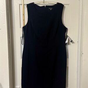 NWT Nine West Navy blue shift dress 16
